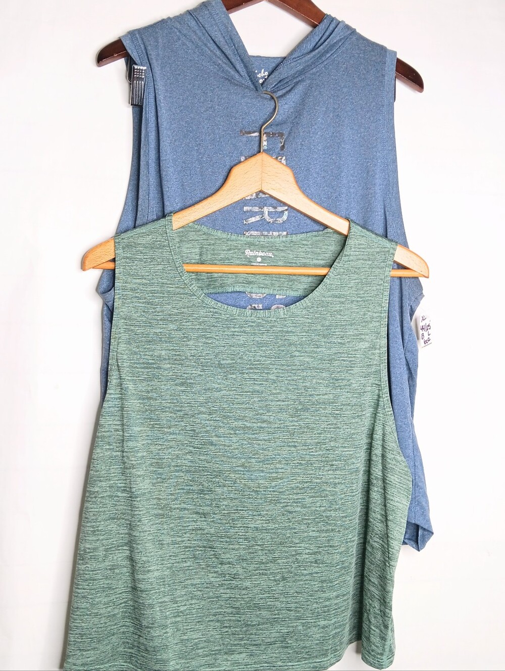 Women's XL Tank Top Set Athletic Gym Wear Sweat Wicking NWT Rainbeau + Soho